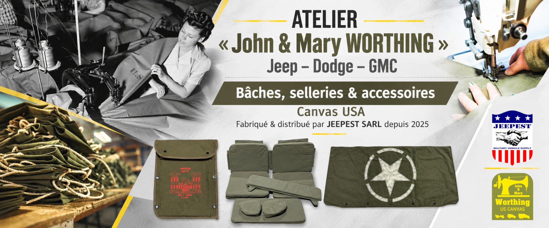 SELLERIES, BACHES & EQUIPEMENTS "JOHN & MARY WORTHING"